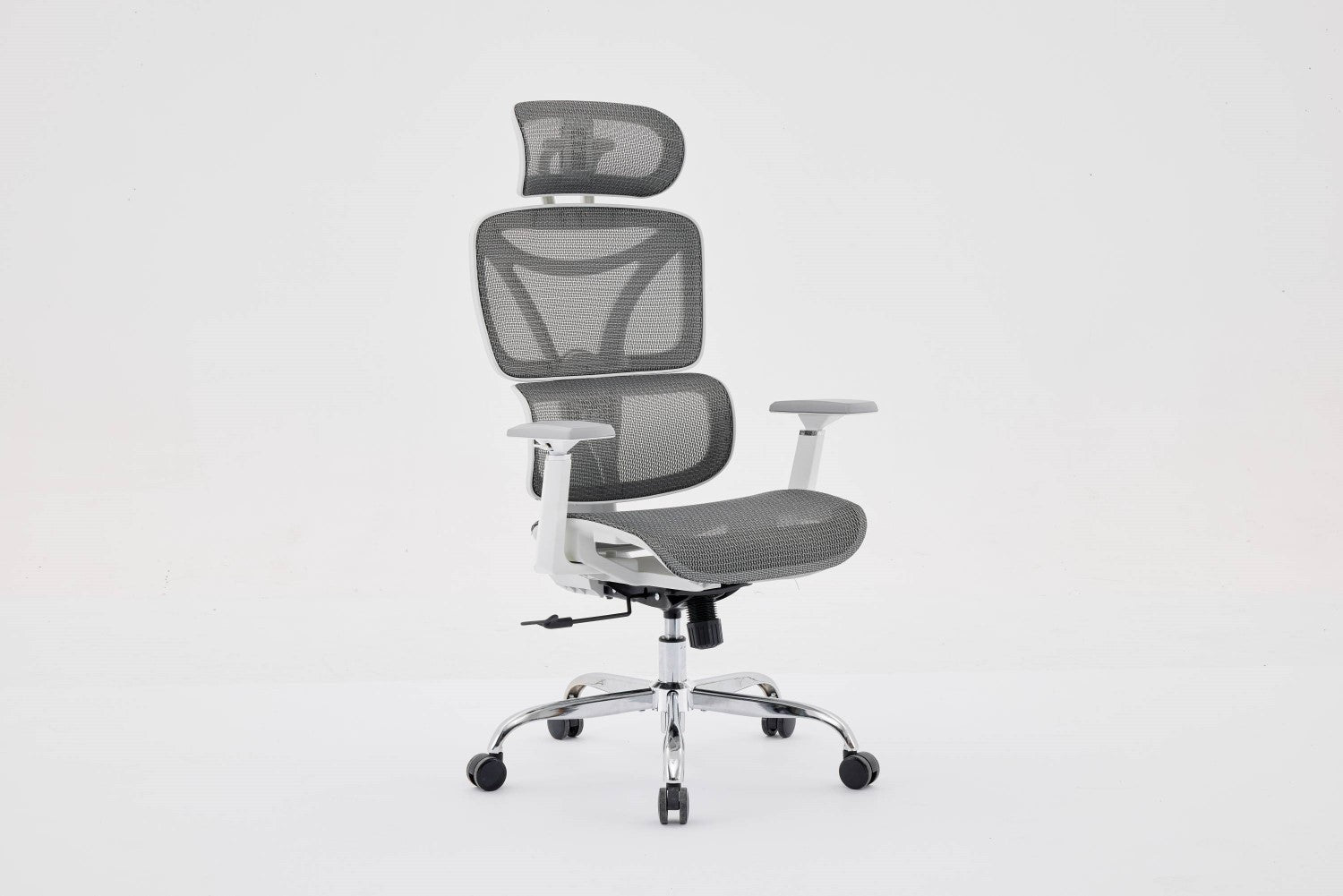Elite Mesh Grey White Office Chair - Home Furniture Interiors