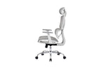Elite Mesh Grey White Office Chair - Home Furniture Interiors