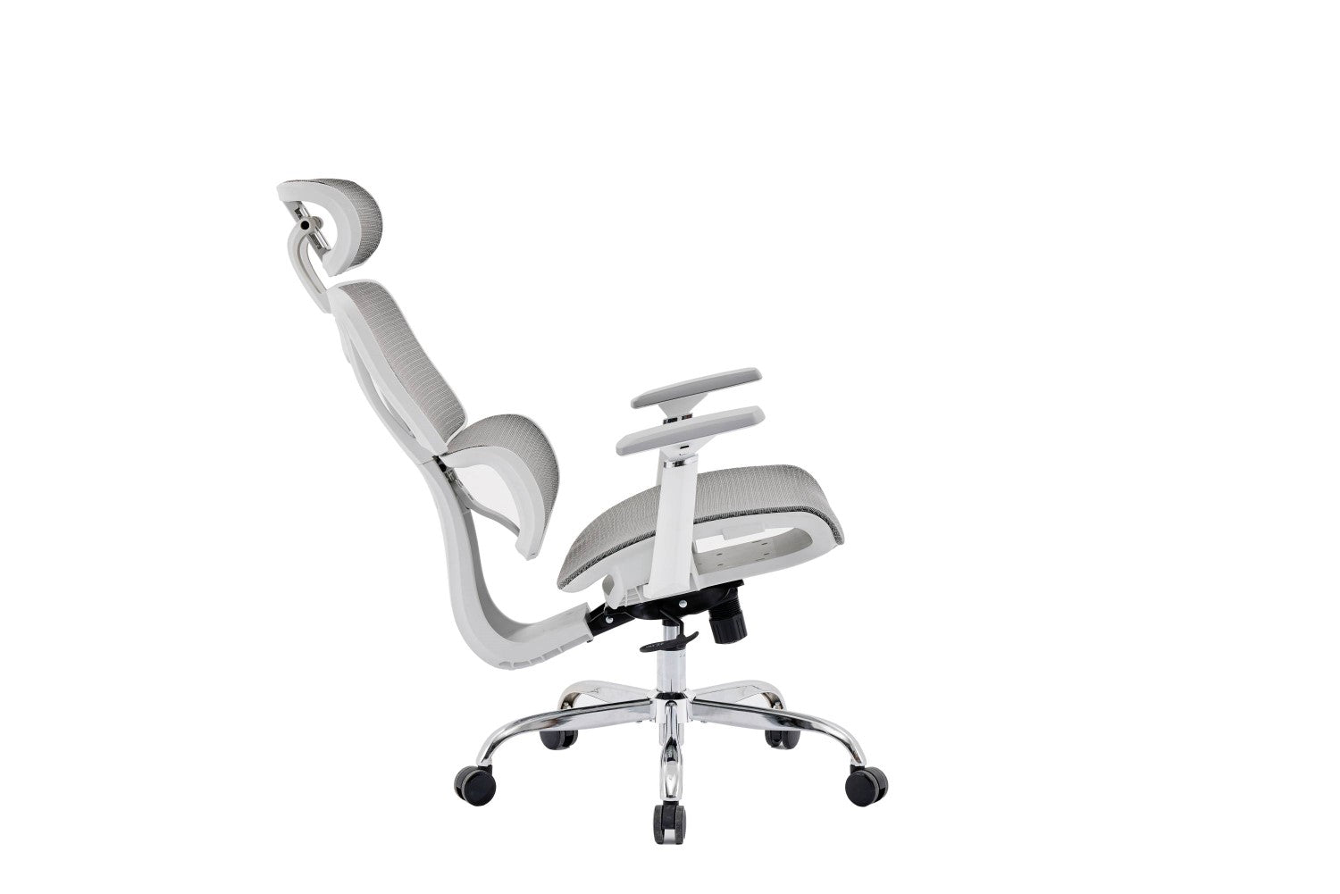 Elite Mesh Grey White Office Chair - Home Furniture Interiors
