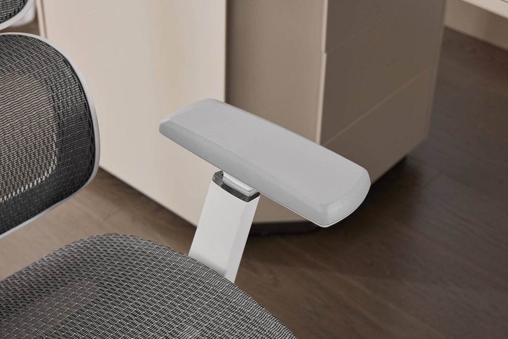 Elite Mesh Grey White Office Chair - Home Furniture Interiors