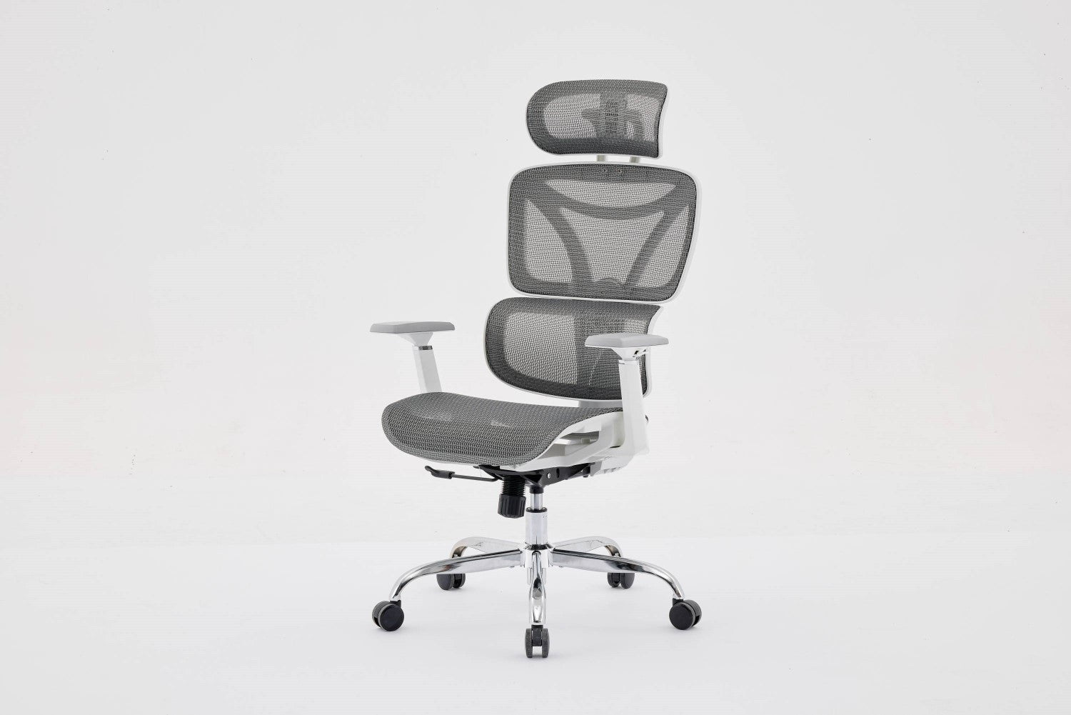 Elite Mesh Grey White Office Chair - Home Furniture Interiors