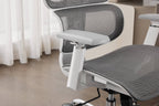 Elite Mesh Grey White Office Chair - Home Furniture Interiors