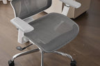 Elite Mesh Grey White Office Chair - Home Furniture Interiors
