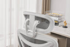 Elite Mesh Grey White Office Chair - Home Furniture Interiors