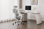 Elite Mesh Grey White Office Chair - Home Furniture Interiors