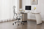 Elite Mesh Grey White Office Chair - Home Furniture Interiors
