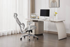 Elite Mesh Grey White Office Chair - Home Furniture Interiors