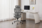 Elite Mesh Grey White Office Chair - Home Furniture Interiors