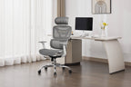 Elite Mesh Grey White Office Chair - Home Furniture Interiors