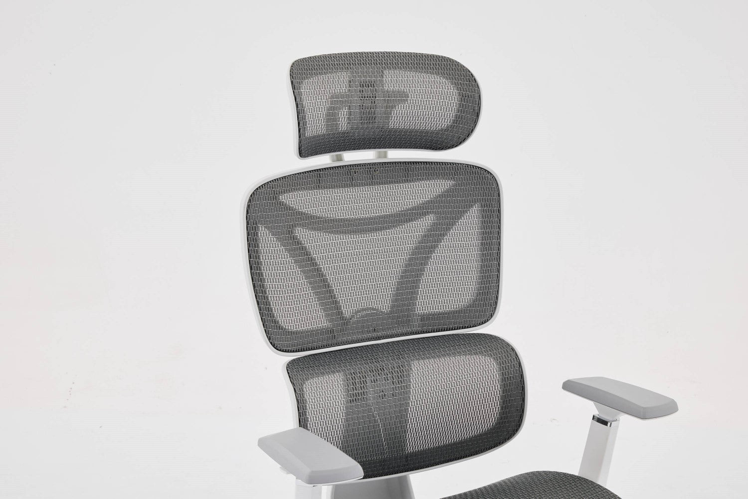 Elite Mesh Grey White Office Chair - Home Furniture Interiors
