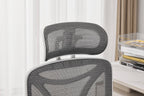 Elite Mesh Grey White Office Chair - Home Furniture Interiors