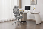 Elite Mesh Grey White Office Chair - Home Furniture Interiors