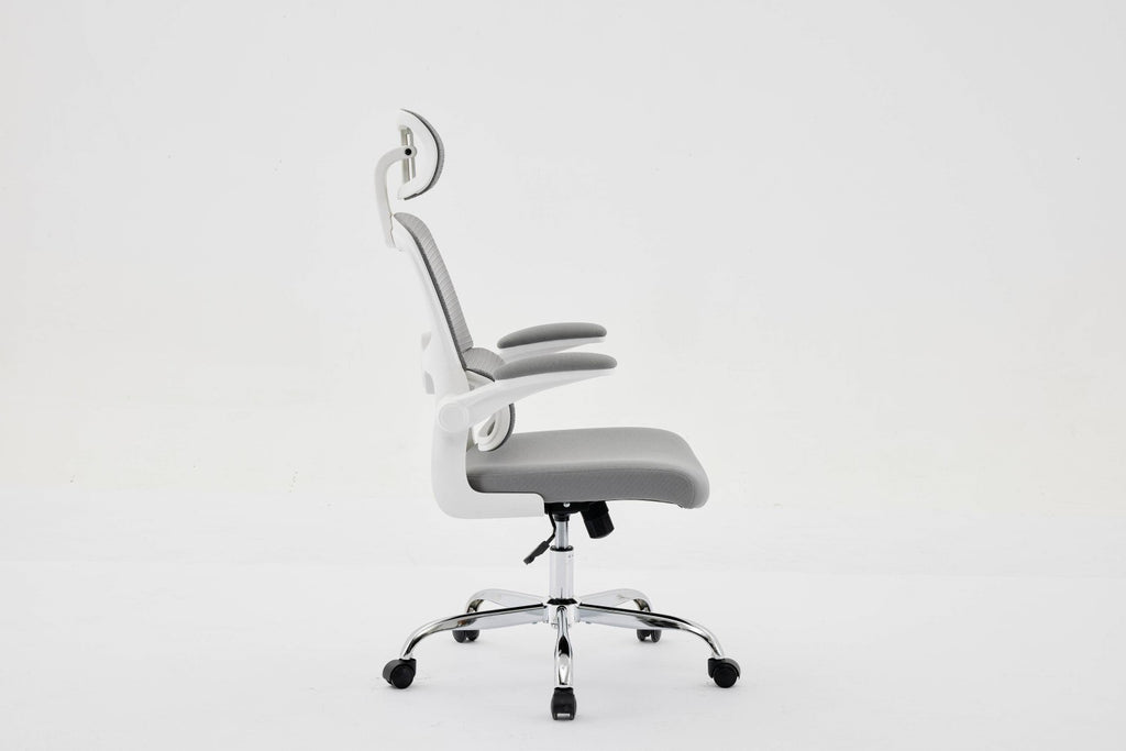 Supreme Mesh Grey White Office Chair - Home Furniture Interiors