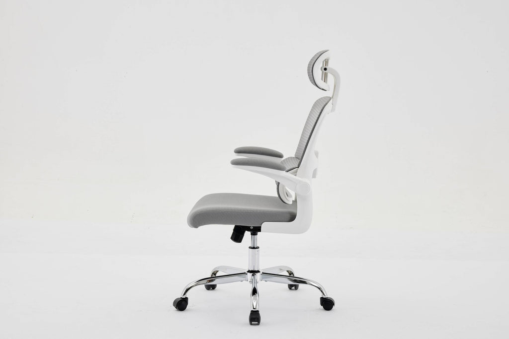 Supreme Mesh Grey White Office Chair - Home Furniture Interiors