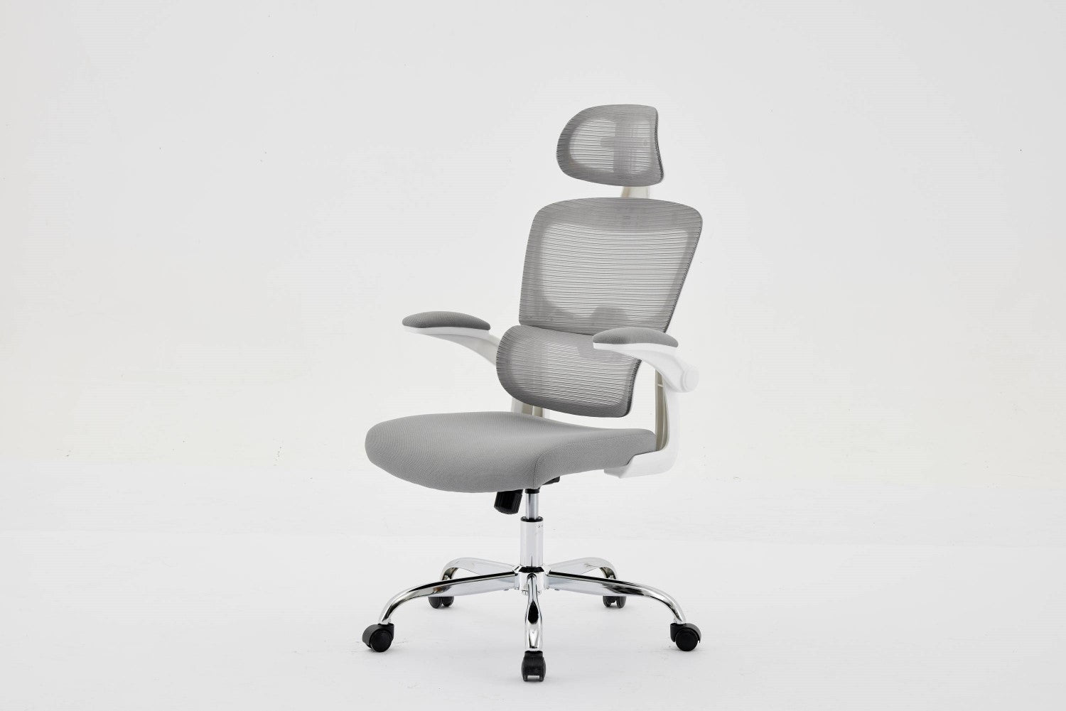 Supreme Mesh Grey White Office Chair - Home Furniture Interiors