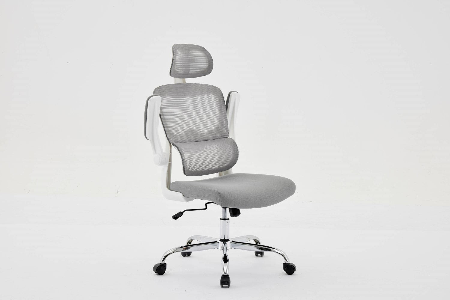 Supreme Mesh Grey White Office Chair - Home Furniture Interiors