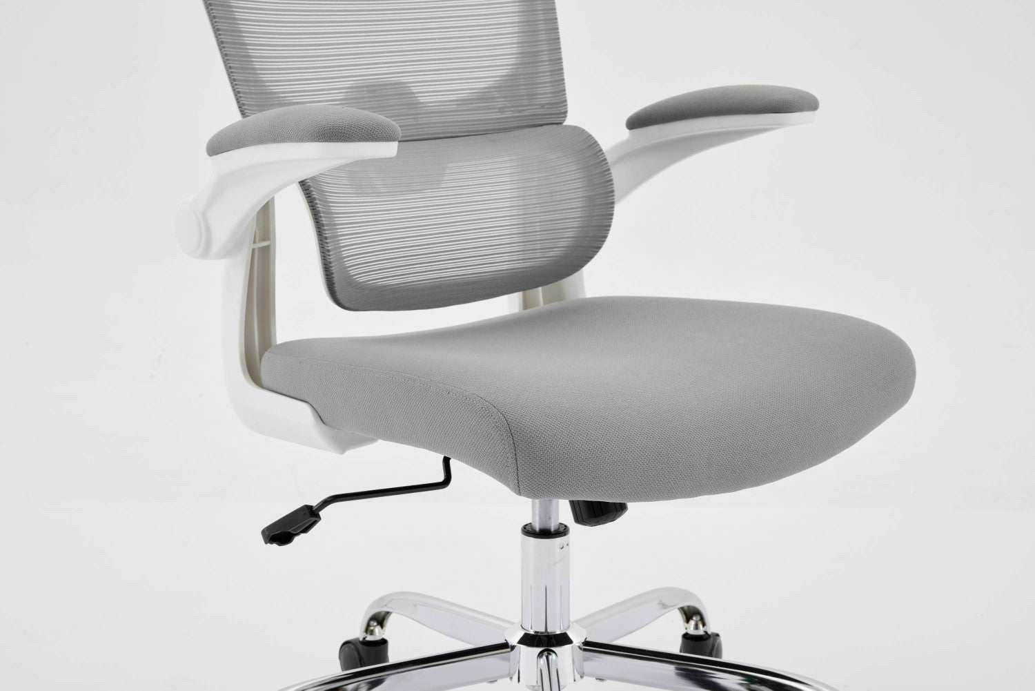 Supreme Mesh Grey White Office Chair - Home Furniture Interiors