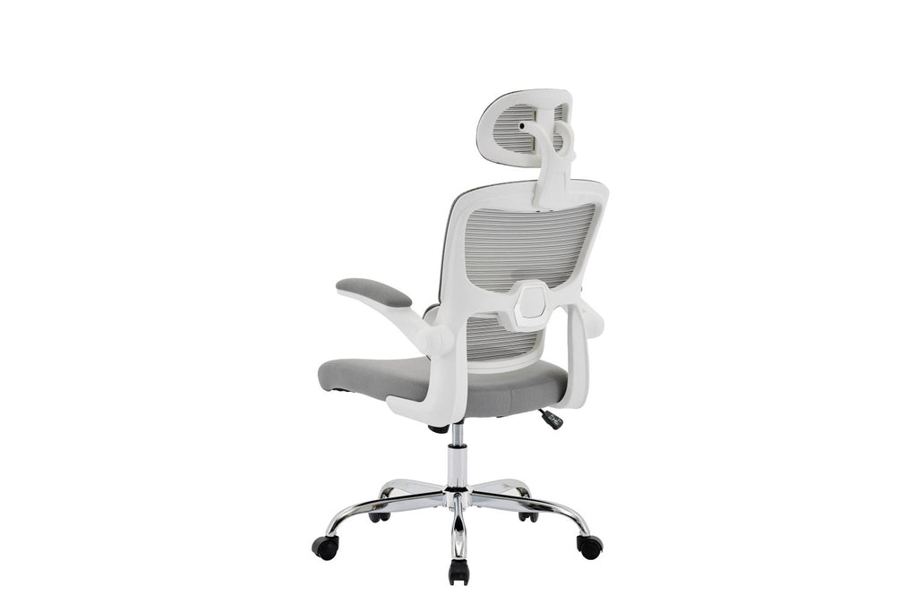 Supreme Mesh Grey White Office Chair - Home Furniture Interiors