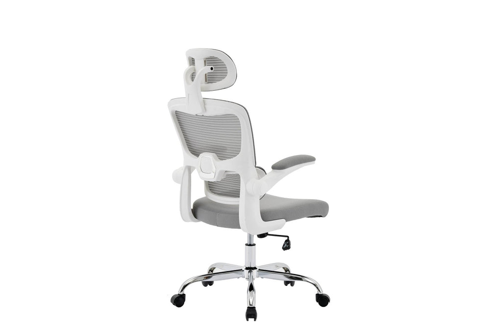 Supreme Mesh Grey White Office Chair - Home Furniture Interiors