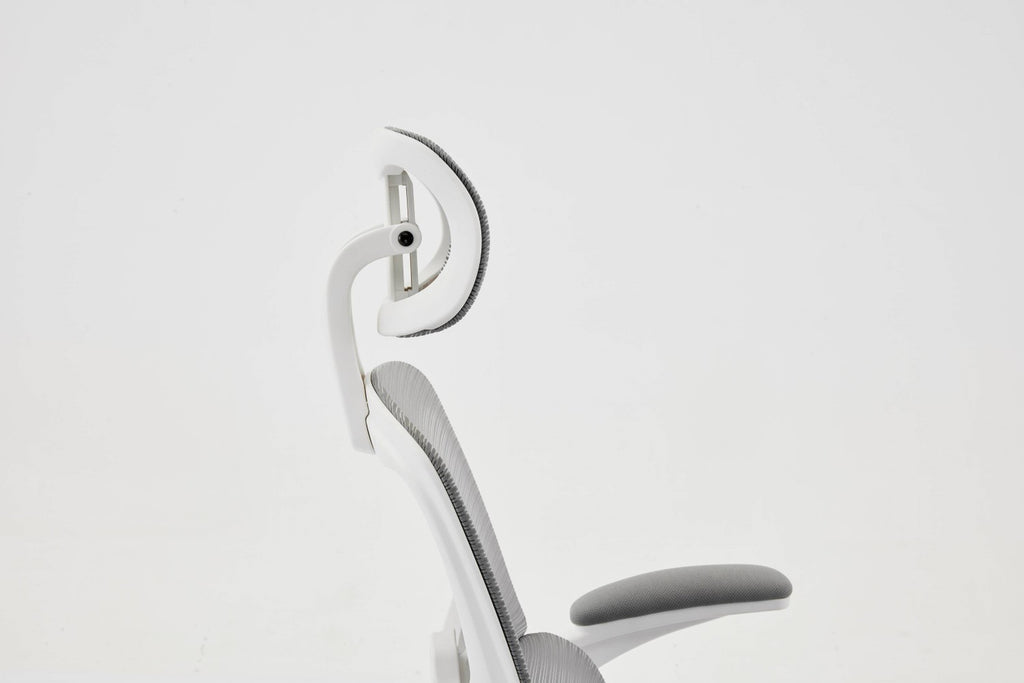 Supreme Mesh Grey White Office Chair - Home Furniture Interiors