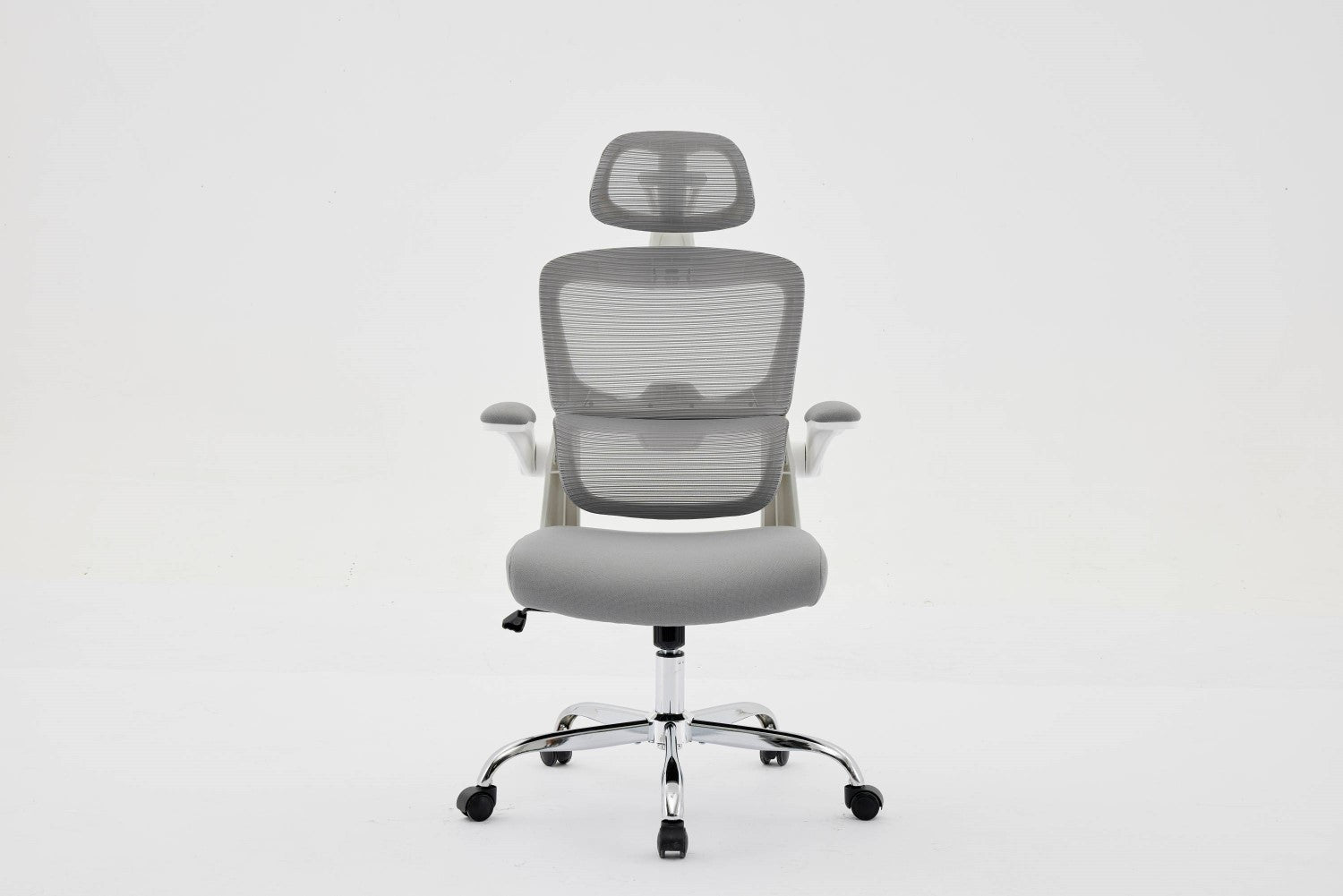 Supreme Mesh Grey White Office Chair - Home Furniture Interiors