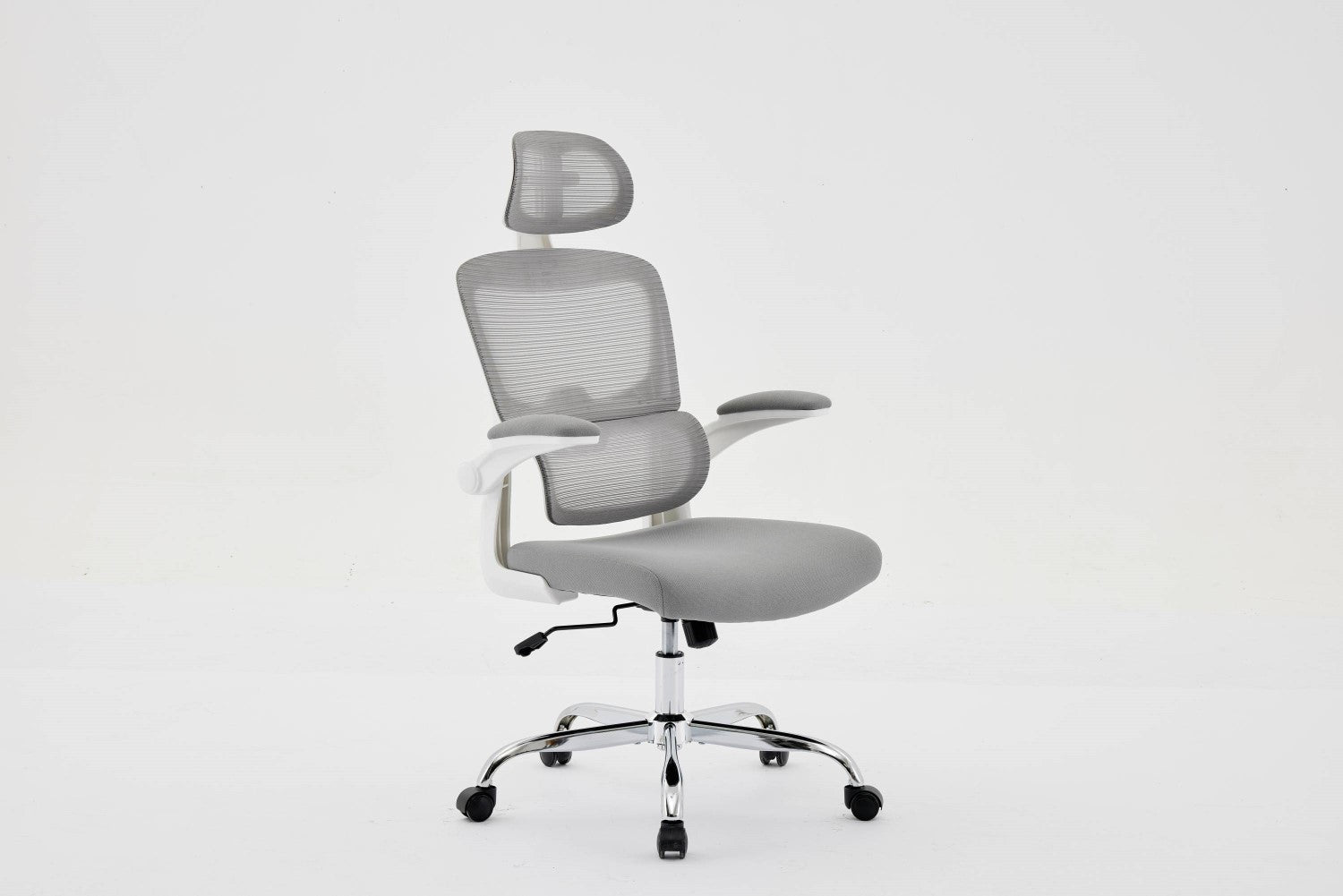 Supreme Mesh Grey White Office Chair - Home Furniture Interiors