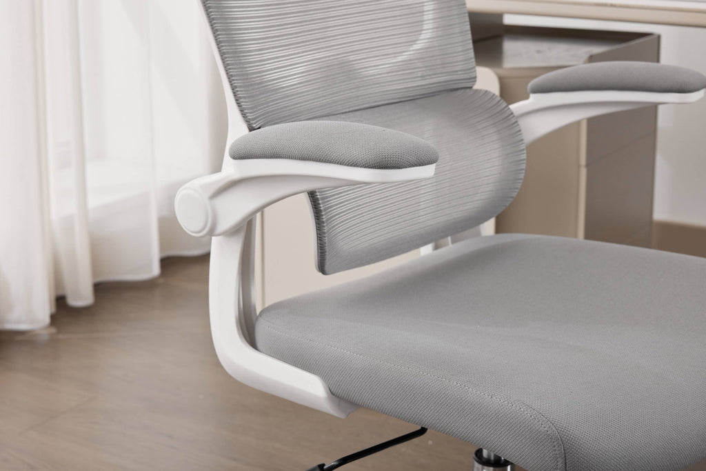 Supreme Mesh Grey White Office Chair - Home Furniture Interiors