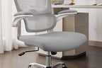 Supreme Mesh Grey White Office Chair - Home Furniture Interiors