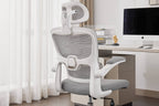 Supreme Mesh Grey White Office Chair - Home Furniture Interiors