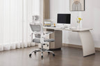 Supreme Mesh Grey White Office Chair - Home Furniture Interiors