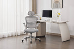 Supreme Mesh Grey White Office Chair - Home Furniture Interiors