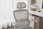 Supreme Mesh Grey White Office Chair - Home Furniture Interiors