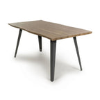 Nassau Medium Natural Curved Dining Table - Home Furniture Interiors