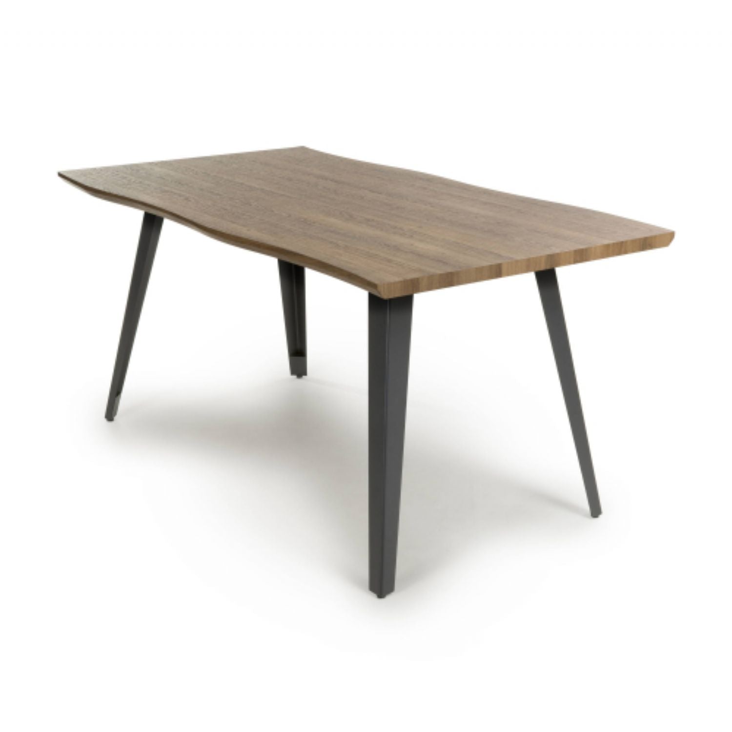 Nassau Medium Natural Curved Dining Table - Home Furniture Interiors