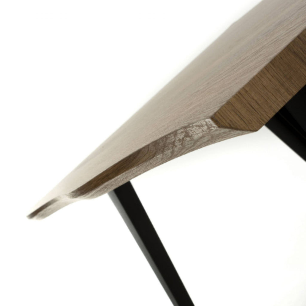 Nassau Medium Natural Curved Dining Table - Home Furniture Interiors
