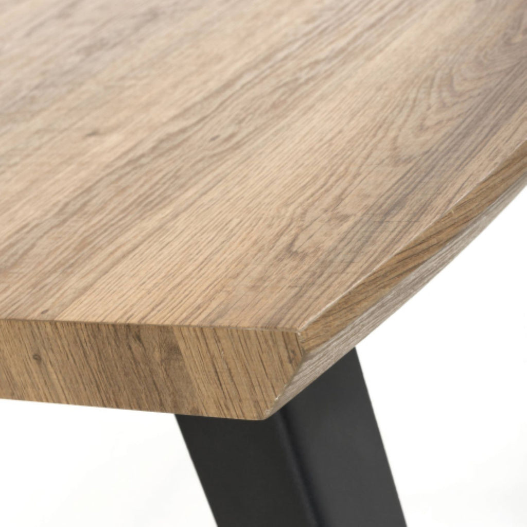 Nassau Natural Curved End Table - Home Furniture Interiors