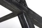 Oak Top Bar Table with Black Cross Metal Legs - Home Furniture Interiors