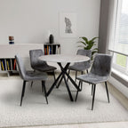 Avesta Grey And 4 Vernon Grey Dining Set - Home Furniture Interiors