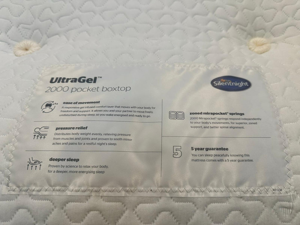 Silentnight UltraGel 2000 Pocket Box Top Mattress 5FT Kingsize RRP £1029