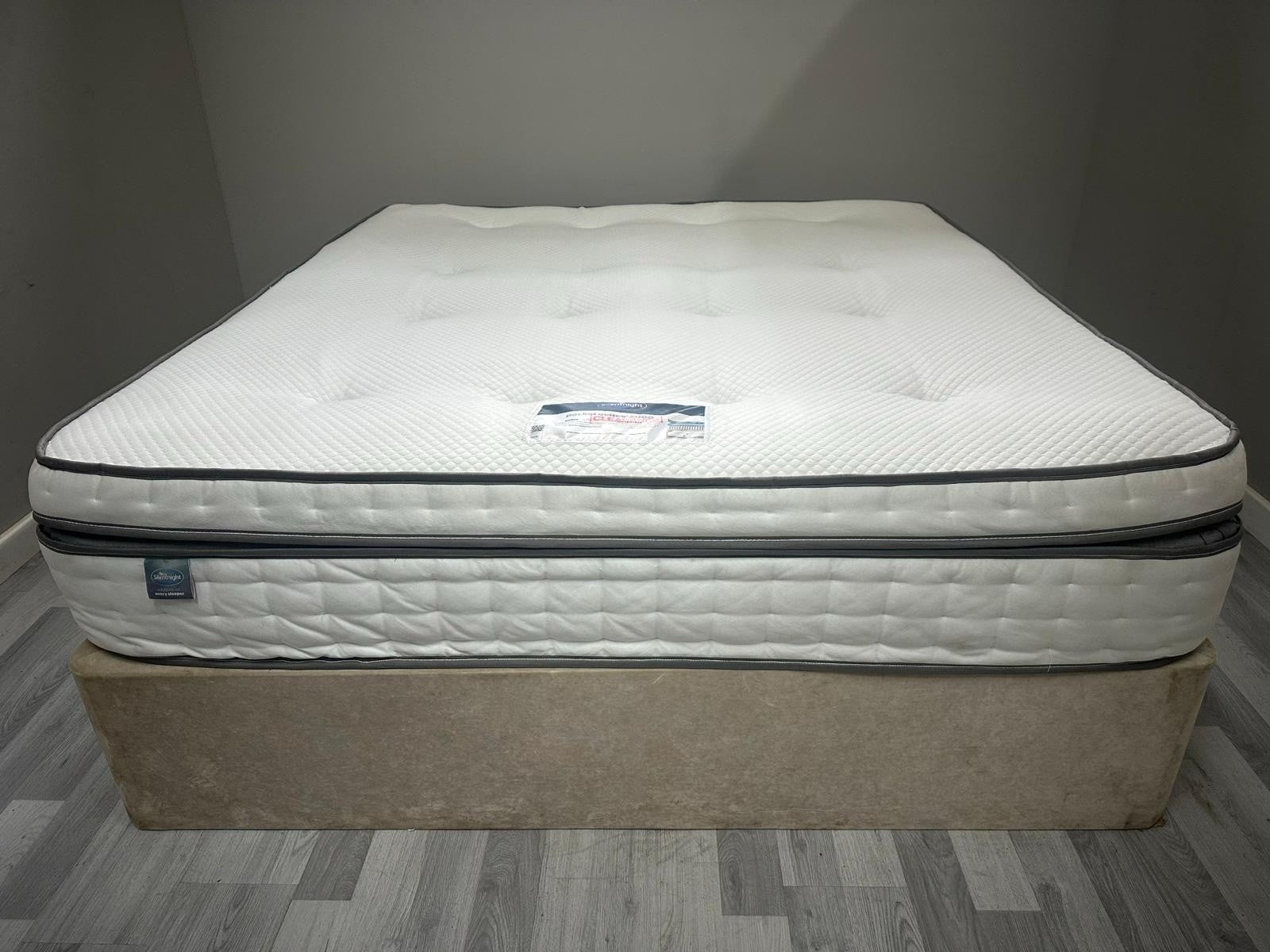 Silentnight Geltex 2000 BoxTop 6FT SuperKing Mattress RRP £1299 - Home Furniture Interiors