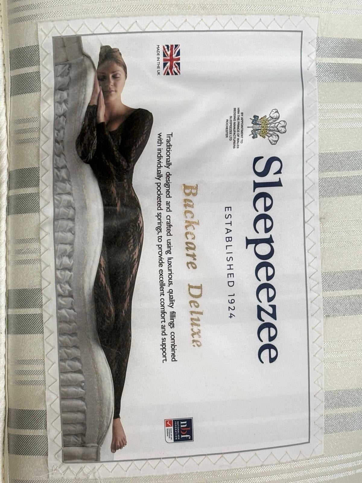 Sleepeezee Backcare Deluxe 4FT Small Double Mattress  - RRP £849 - Home Furniture Interiors