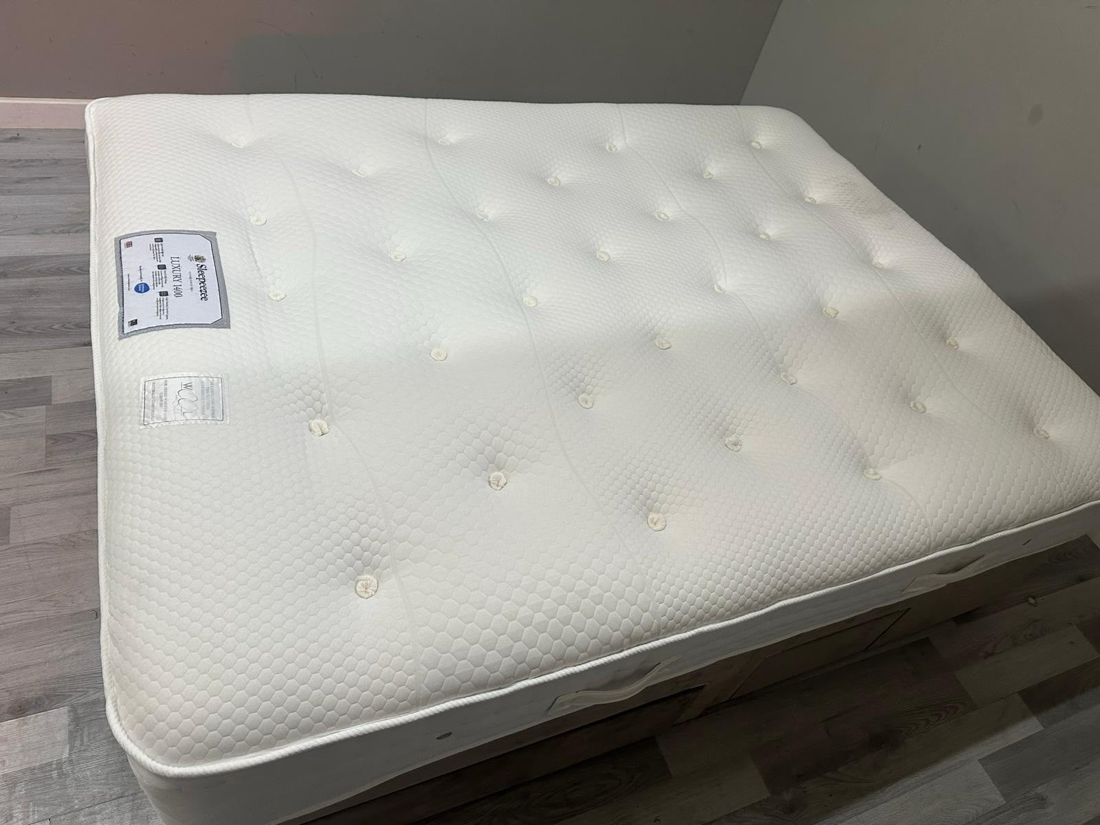 Sleepeezee Luxury 1400 Pocket 5ft Kingsize Mattress  - RRP £799 B