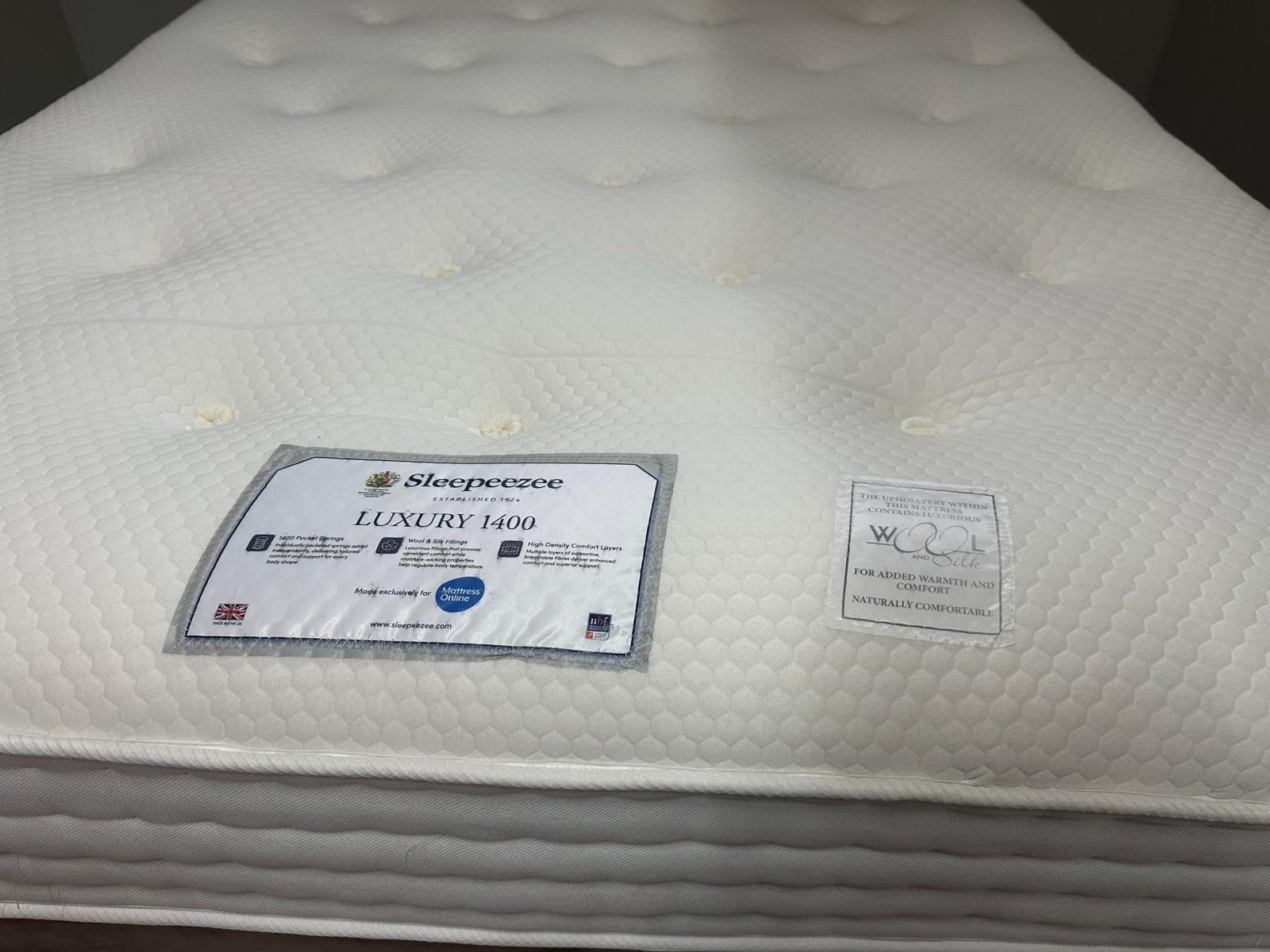 Sleepeezee Luxury 1400 Pocket 5ft Kingsize Mattress  - RRP £799 B