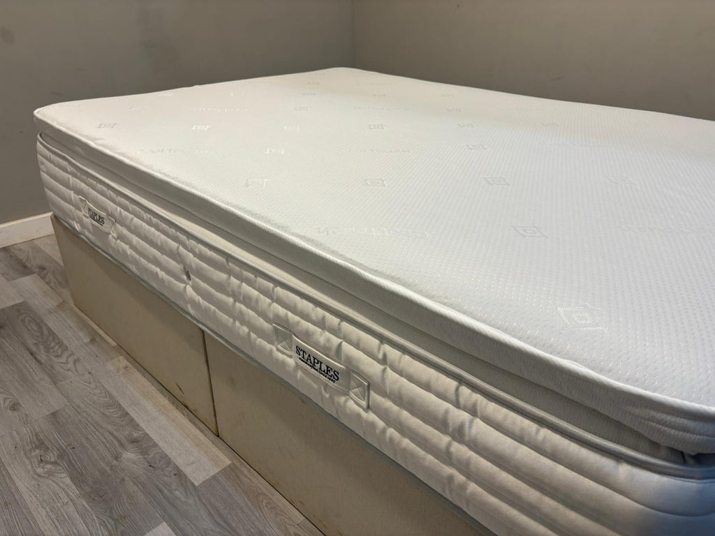 Staples and Co Refresh Eco Latex Pocket 3000 Mattress Double 4FT 6 Firm - Home Furniture Interiors