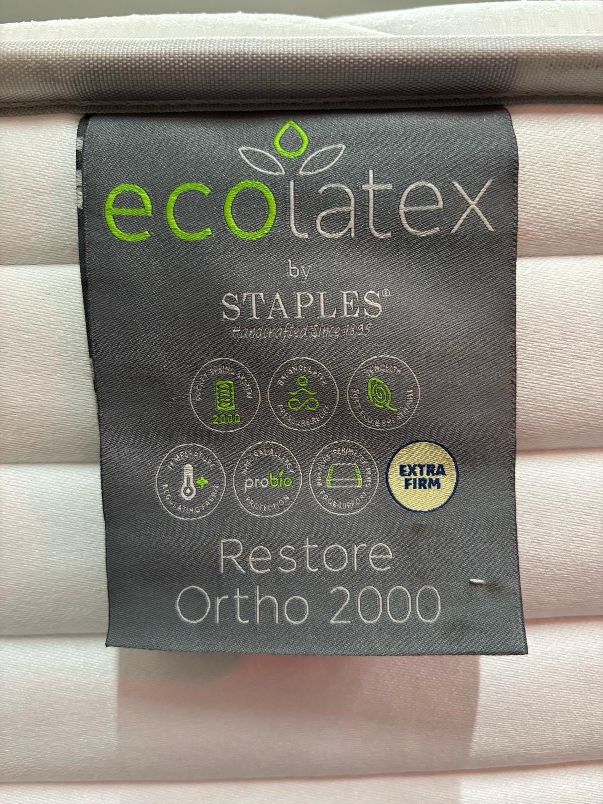 Staples and Co. Eco 2000 Restore Mattress, 5ft Kingsize - RRP £1,699 - Home Furniture Interiors