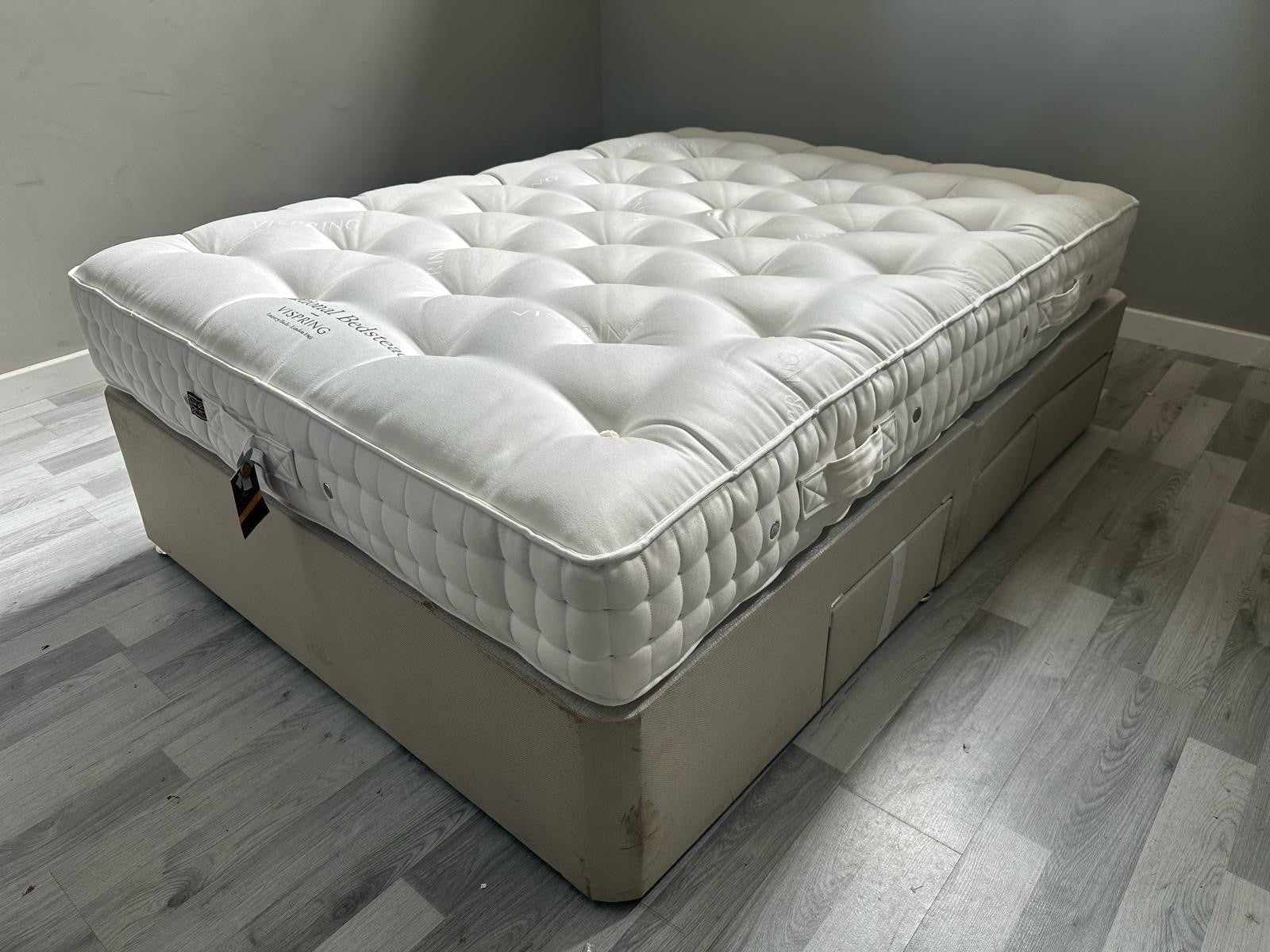 Vispring  Traditional Bedstead Firm 4FT 6 Double  RRP £1899 Best Price Online B - Home Furniture Interiors