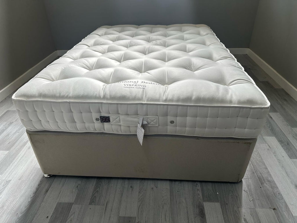 Vispring  Traditional Bedstead Firm 4FT 6 Double  RRP £1899 Best Price Online B - Home Furniture Interiors