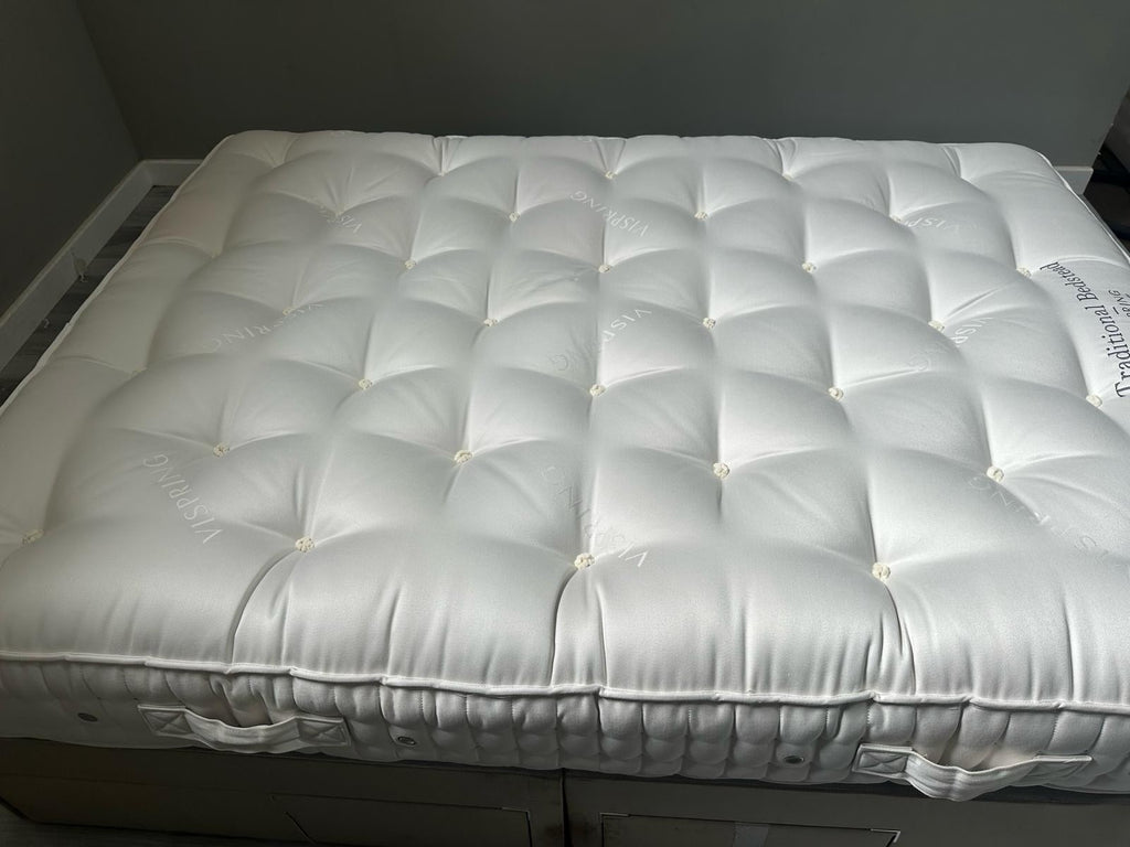 Vispring  Traditional Bedstead Firm 4FT 6 Double  RRP £1899 Best Price Online B - Home Furniture Interiors