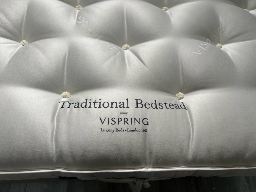 Vispring  Traditional Bedstead Firm 4FT 6 Double  RRP £1899 Best Price Online B - Home Furniture Interiors