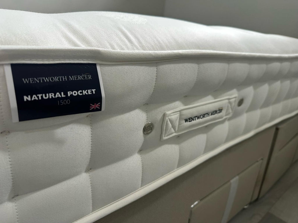 Wentworth Mercer Natural Pocket 2000 Mattress 5FT Kingsize RRP £995 B - Home Furniture Interiors